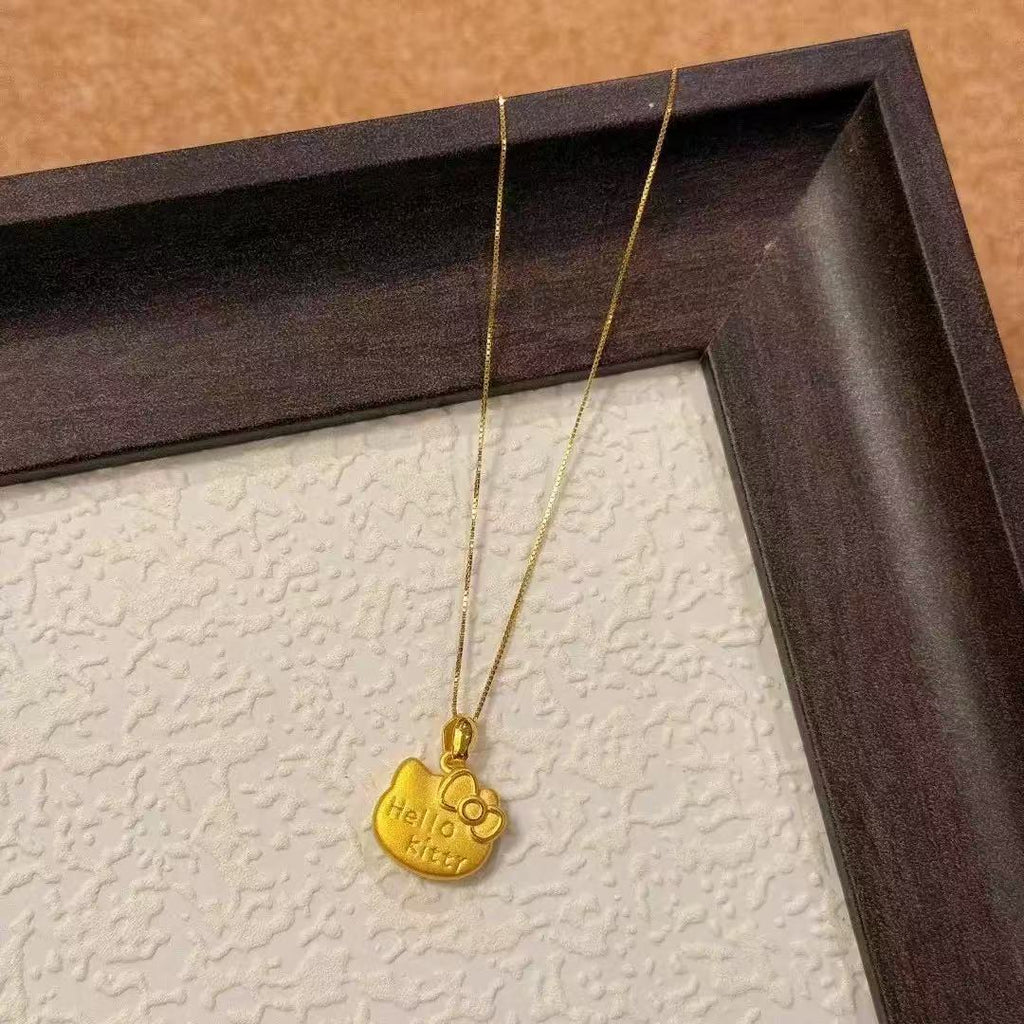 14K Gold Plated Hello Kitty Necklace