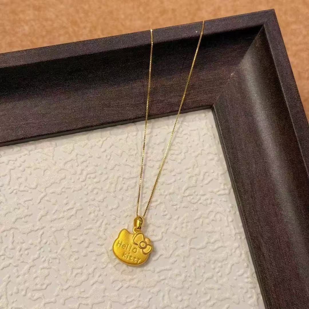 14K Gold Plated Hello Kitty Necklace