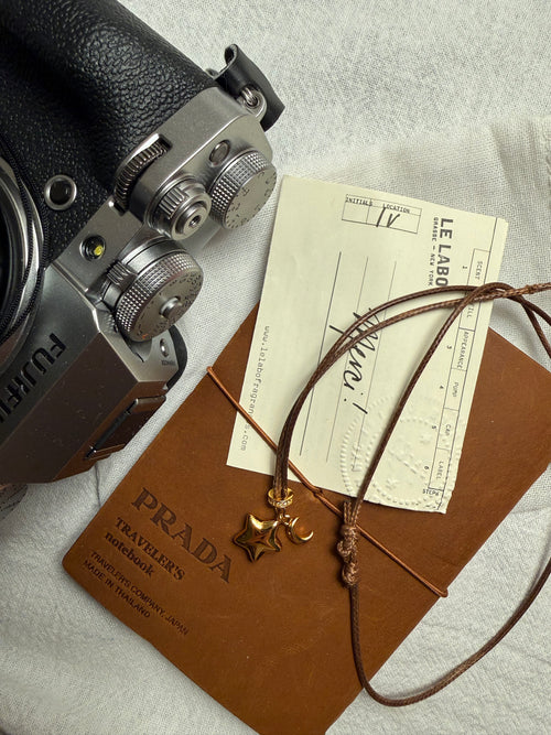 14K Gold Plated Star & Moon Necklace